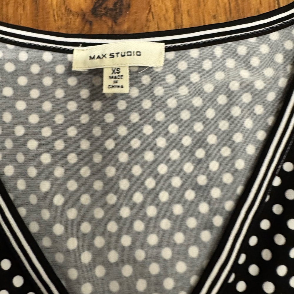 Brand, Max Studio, Women, Black/White, Patterned Dress, Size XS - Picture 4 of 6